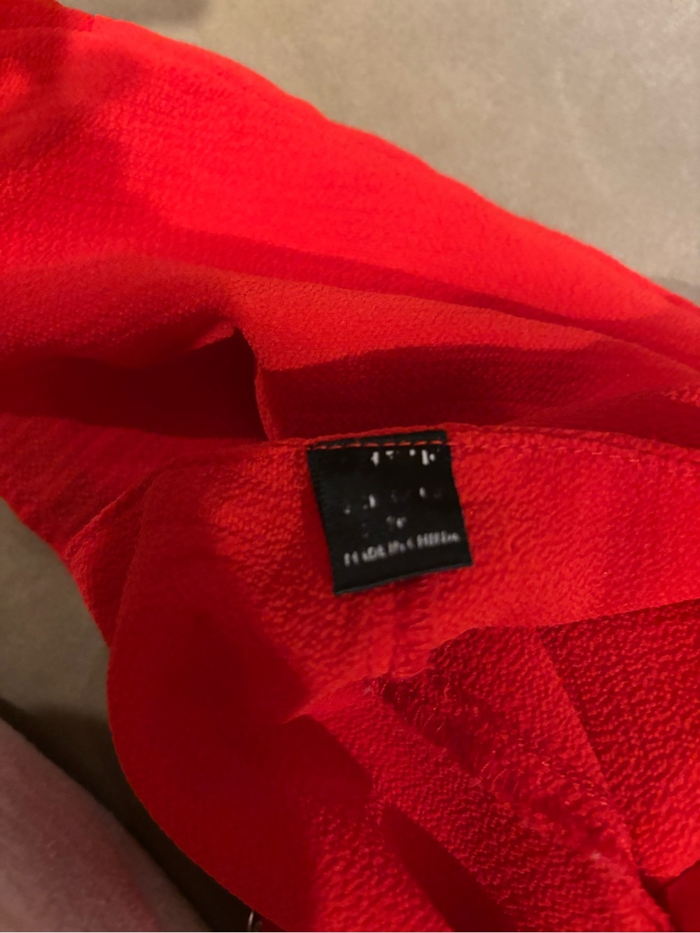 Red Ruffle Wrap Mini Skirt - Picture 3 of 3